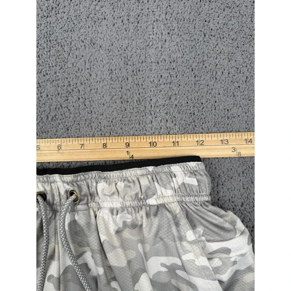 BYLT Shorts Mens Gray Camo Lined Gym Training Wicking Stretch Gym Performance - Picture 4 of 6